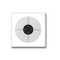 100 Cibles Cartonnées 14x14 Cm