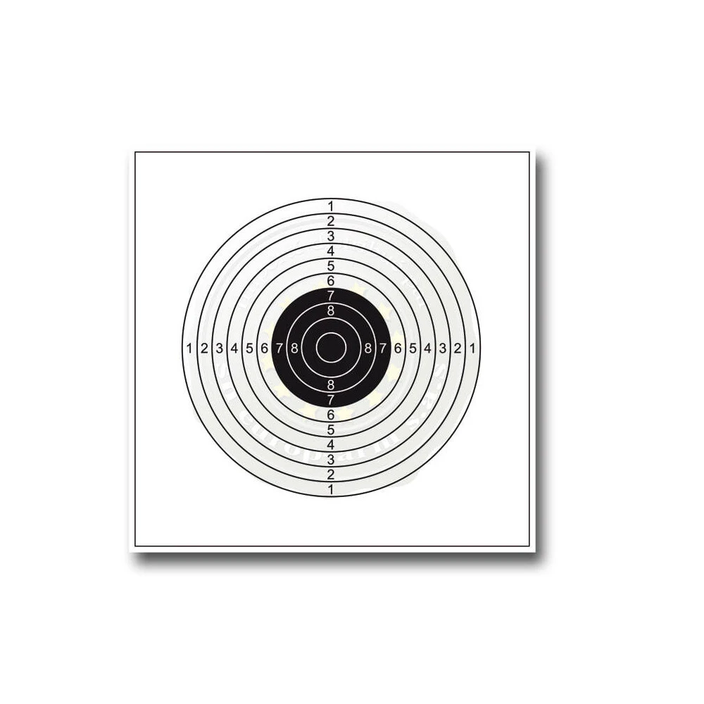 100 Cibles Cartonnées 14x14 Cm 3 100 Cibles Cartonnées 14x14 Cm