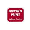 Panneau Propriété Privée -Équipement De Chasse panneau propriete privee